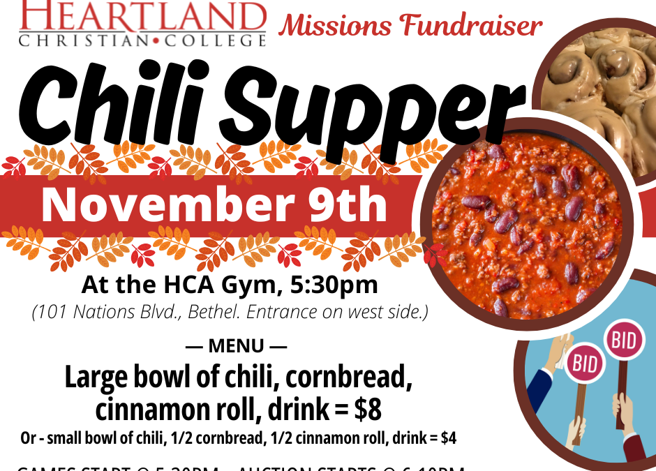 HCC Annual Chili Supper Missions Fundraiser